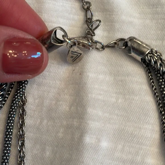 VINTAGE RARE Silpada 4 string Sterling necklace N1719 15 in - Picture 2 of 3